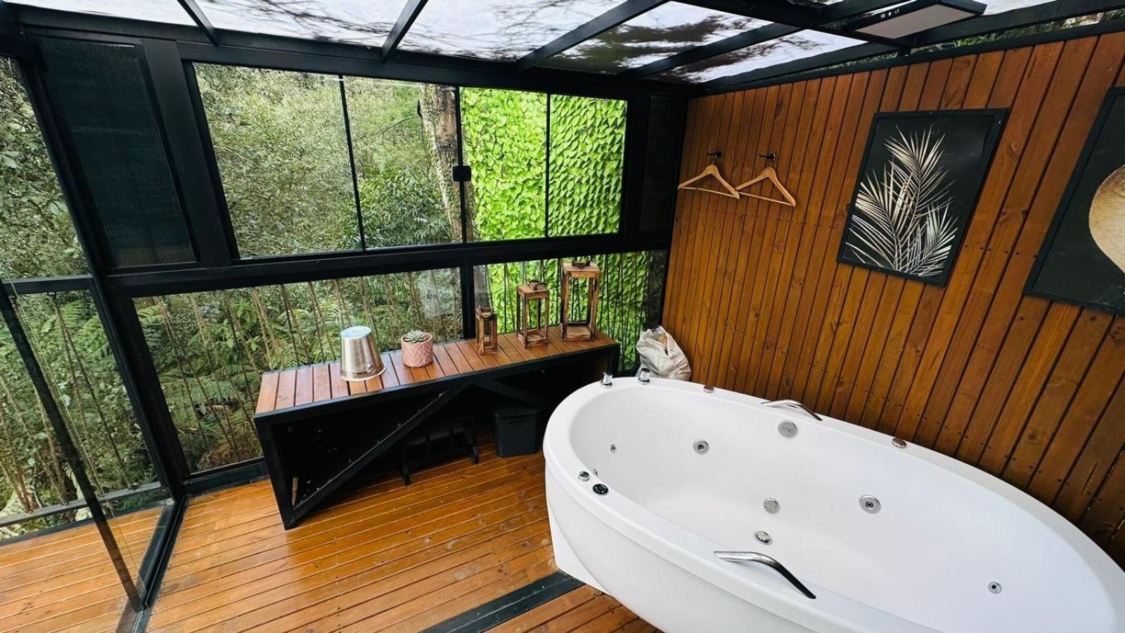 Chale Harmonia Da Floresta- Pousada Cachoeira Da Neve Urubici Ngoại thất bức ảnh
